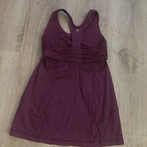 Lululemon with sports bra tank size 6